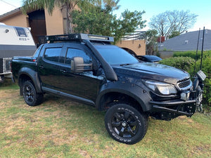 Holden Colorado (2012-2019) Dual Cab ULTIMATE Roof Rack - Integrated Light Bar & Side lights