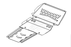 Mitsubishi Pajero Sport (2015-2021)  Kaon Front, Sump & Transmission Underbody Guards KS0165