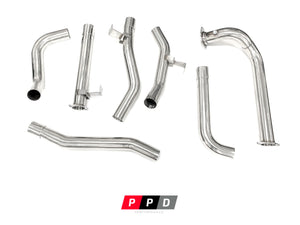 Toyota Landcruiser 78 Series (1999-2007) Troop carrier 1HD 4.2 TD 3" Stainless Steel Turbo Back Exhaust