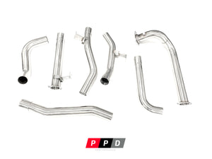 Toyota Landcruiser 78 Series (1999-2007) Troop carrier 1HD 4.2 TD 3" Stainless Steel Turbo Back Exhaust