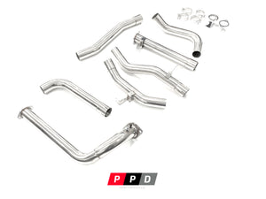 Toyota Landcruiser 78 Series (1999-2007) Troop carrier 1HD 4.2 TD 3" Stainless Steel Turbo Back Exhaust