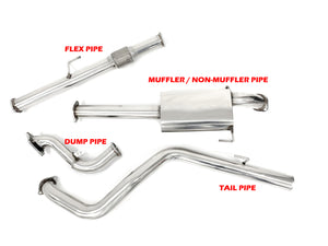 Toyota Hilux (1995-2000) Surf KZN185 1KZ 3.0LT TD 3" PPD EXHAUST PARTS ONLY