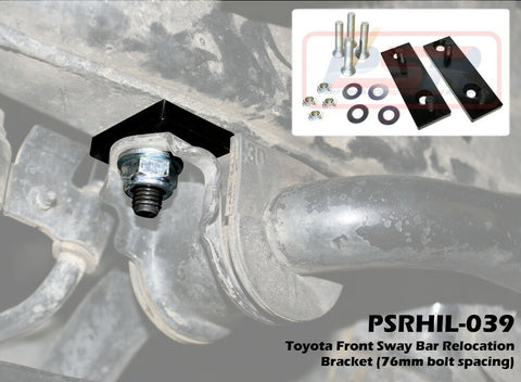 Toyota Hilux (2005-2015) PSR KUN N70 Front Sway Bar Relocation Bracket (76mm bolt spacing)