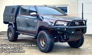 Toyota Hilux (2020-2023) PSR  N80 MK3 5/2020-On Ambush Triple Hoop Bullbar