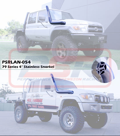 Toyota Landcruiser 70 Series (1999-2020) PSR  4" Stainless Snorkel (Powdercoated Finish)