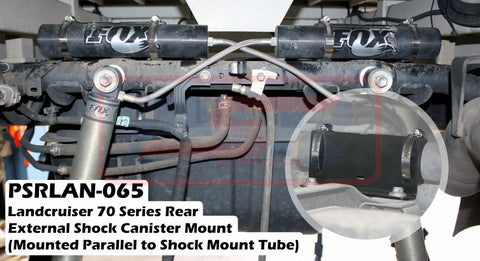 Toyota Landcruiser 70 Series (1999-2020) PSR  Rear External Shock Reservoir Mount (Mounted Parallel to Shock Mount Tube)