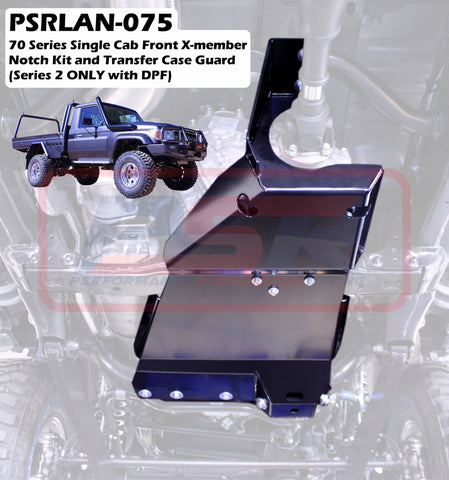 Toyota Landcruiser 70 Series (1999-2020) PSR  Single Cab Front X-member Notch Kit and Transfer Case Guard Kit (Series 2 ONLY with DPF)