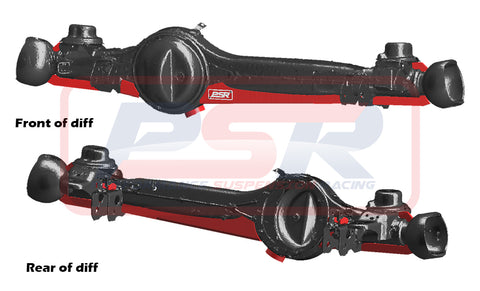 Toyota Landcruiser 80 Series (1999-2020) PSR  80/105 Series Front Diff Brace System (Weld on)(No center Guard)