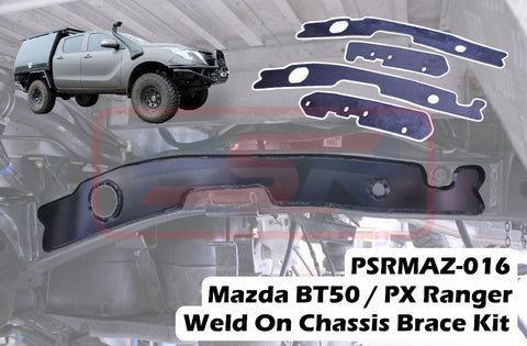 Mazda BT-50 (2016-2020) PSR  / PX Ranger Weld On Chassis Brace Kit (4 Plates)(Dual Cab)
