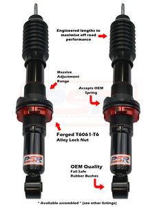 Holden Colorado (2012-2025) PSR  / Isuzu D-MAX 1-2-3 / Mazda BT-50 TF 2021-On PSR TTG 2-4" Front Adjustable Shock Absorber - PAIR