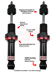 Mitsubishi Triton (2006-2023) PSR  ML-MR PSR TTG Front 2-3" Adjustable Shock Absorber - PAIR