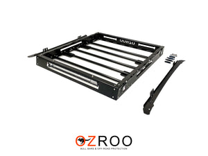 Mitsubishi Triton (2015-2023) MQ MR Dual Cab ULTIMATE Roof Rack - Integrated Light Bar & Side lights