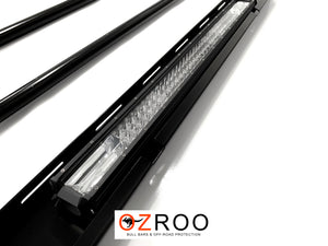 Mitsubishi Triton (2006-2015) ML MN Dual Cab ULTIMATE Roof Rack - Integrated Light Bar & Side lights