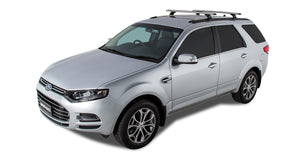 Ford Territory (2004-2019) SY - SZ 4dr Wagon Vortex RCH Silver 2 Bar Roof Rack JA9527 Rhino Rack