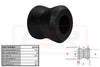 Large Hour-glass Shock Bush 16mm ID
