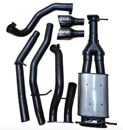 RAM DT (2019-2024) DT 1500 Catback Exhaust System (Polished Chrome Tips) - Outlaw 4x4