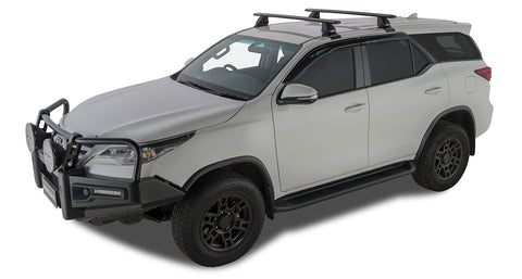 Toyota Fortuner (2015-2022) GX 5dr SUV Vortex 2500 Black 2 Bar Roof Rack JA8326 Rhino Rack