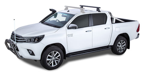 Toyota Hilux (2015-2023) Gen 8 4dr Ute Double Cab Heavy Duty 2500 Black 1 Bar Roof Rack (Rear) JA7995 Rhino Rack