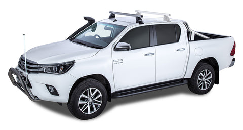 Toyota Hilux (2015-2023) Gen 8 4dr Ute Double Cab Heavy Duty 2500 Silver 1 Bar Roof Rack (Front) JA7990 Rhino Rack