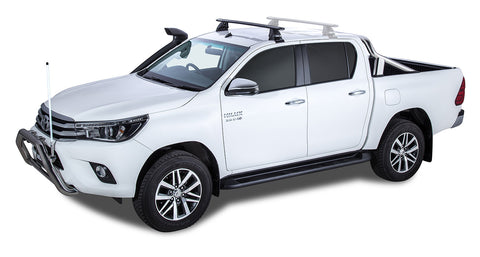 Toyota Hilux (2015-2023) Gen 8 4dr Ute Double Cab Vortex 2500 Black 1 Bar Roof Rack (Front) JA7989 Rhino Rack