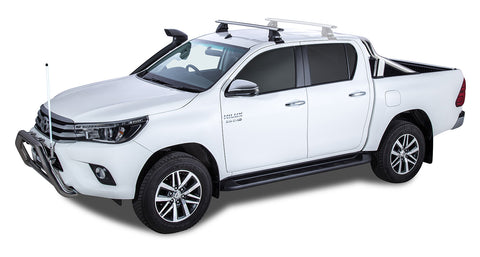 Toyota Hilux (2015-2023) Gen 8 4dr Ute Double Cab Vortex 2500 Silver 1 Bar Roof Rack (Front) JA7988 Rhino Rack