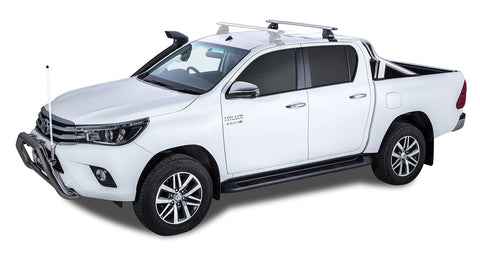 Toyota Hilux (2015-2023) Gen 8 4dr Ute Double Cab Vortex 2500 Silver 1 Bar Roof Rack (Rear) JA7992 Rhino Rack