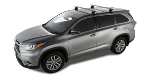 Toyota Kluger (2014-2021) (GX) Gen3, XU50 5dr SUV Bare Roof Vortex 2500 Silver 2 Bar Roof Rack JA6009 Rhino Rack