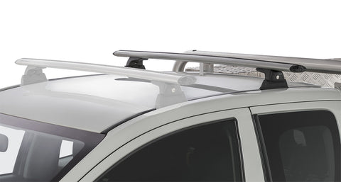 Mitsubishi Triton (2015-2023) Gen5 Vortex RLT600 Ditch Mount Silver 1 Bar Roof Rack (Rear) JA8809 Rhino Rack