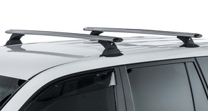 Infiniti QX80 (2012-2022) 4dr SUV With Roof Rails Removed Vortex RCH Silver 3 Bar Roof Rack JA9616 Rhino Rack