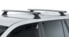 Infiniti QX80 (2012-2022) 4dr SUV With Roof Rails Removed Vortex RCH Silver 3 Bar Roof Rack JA9616 Rhino Rack