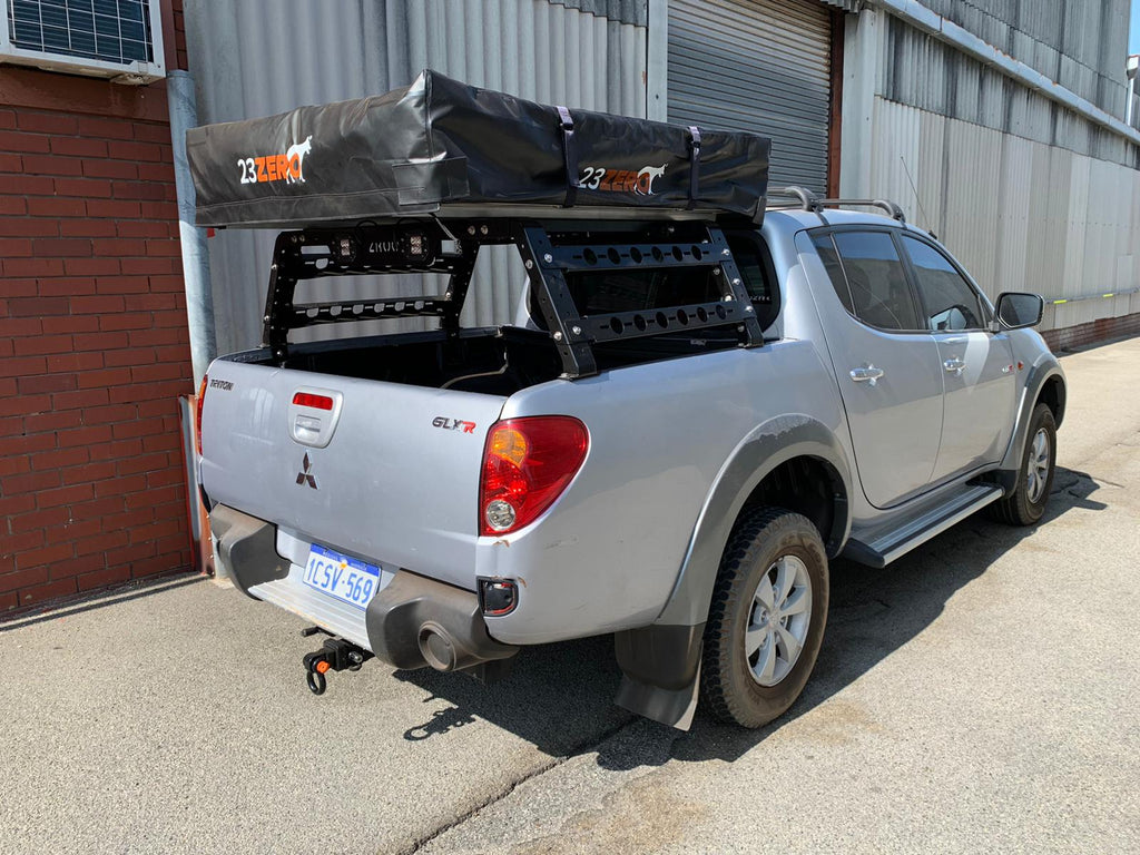 Mitsubishi Triton (2015-2020) OzRoo Tub Rack - Half Height & Full Heig ...