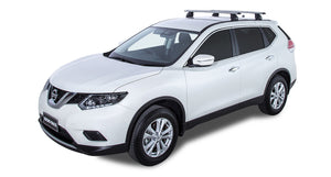 Nissan X-Trail (2014-20) Gen3, T32 5dr SUV Vortex 2500 Silver 2 Bar FMP Roof Rack JA6427 Rhino Rack