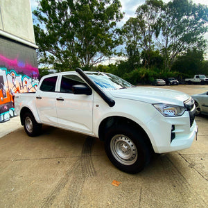 Mazda BT-50 (2021-2023) New Shape 2021+ Twin 4" Stainless Steel Snorkel Meredith Metal Works