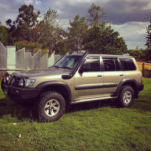 Nissan Patrol (2004-2015) GU Series 4  4" Stainless Steel TWIN Snorkels Meredith Metal Works