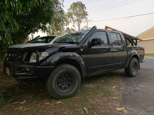 Nissan Navara (2011-2014) D40 ST-X 550 V6 Tdi AUTO ONLY 4" Stainless Steel Snorkel Meredith Metal Works