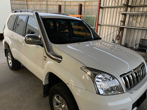 Toyota Prado (2002-2009) 120 Series 6 cylinder 4.0L Petrol 4" Stainless Steel Snorkel Meredith Metal Works