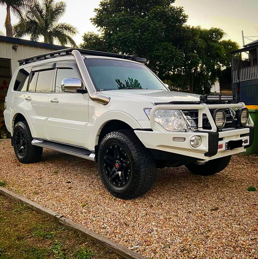 Mitsubishi Pajero (2006-2019) NX Pajero V80 4" Stainless Steel Snorkel Meredith Metal Works