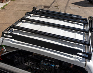 Totoyta Hilux (2005-2015) KUN N70 Dual Cab Slim Line Roof Rack - Meredith Metal Works