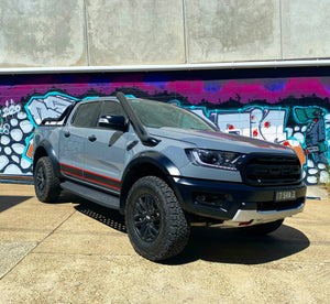 Ford Ranger (2018-2022) RAPTOR ONLY PX3 4" Stainless Steel TWIN Snorkels Meredith Metal Works