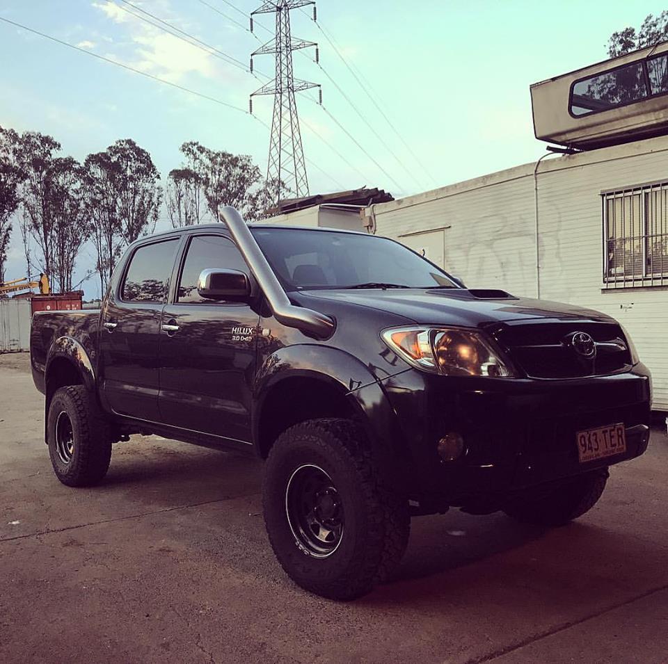 Toyota Hilux (2005-2015) N70 Petrol 4" Stainless Steel Snorkel Meredith Metal Works