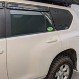 Toyota Prado 150 Series Emu Wing Window Vehicle Access - FLAT ALUMINIUM